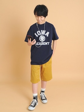 「アイテム（レッグウェア）」を使った、GLAZOSさん（キッズ・149cm）の夏コーディネート