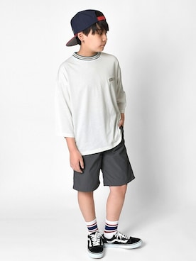 「アイテム（トップス）」を使った、GLAZOSさん（キッズ・146cm）の夏コーディネート