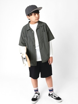 「GLAZOS（グラソス）のアイテム」を使った、GLAZOSさん（キッズ・146cm）の秋コーディネート