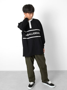 「アイテム（パンツ）」を使った、GLAZOSさん（キッズ・162cm）の秋コーディネート