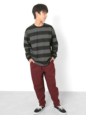 「アイテム（パンツ）」を使った、GLAZOSさん（キッズ・159cm）の冬コーディネート