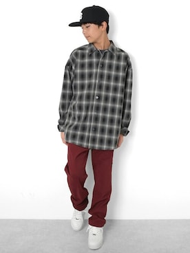 「アイテム（パンツ）」を使った、GLAZOSさん（キッズ・159cm）の冬コーディネート