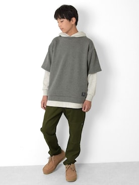 「アイテム（パンツ）」を使った、GLAZOSさん（キッズ・159cm）の冬コーディネート