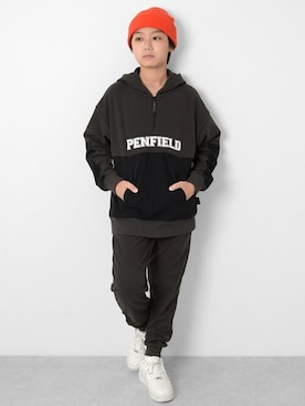 「アイテム（ニットキャップ/ビーニー）」を使った、GLAZOSさん（キッズ・151cm）の冬コーディネート