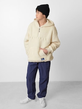 「GLAZOS（グラソス）のアイテム」を使った、GLAZOSさん（キッズ・151cm）の冬コーディネート