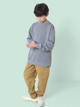 「アイテム（スウェット）」を使った、GLAZOSさん（キッズ・150cm）の冬コーディネート