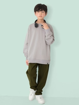 「アイテム（スウェット）」を使った、GLAZOSさん（キッズ・150cm）の冬コーディネート