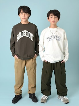 「アイテム（Tシャツ/カットソー）」を使った、GLAZOSさん（キッズ・154cm）の冬コーディネート