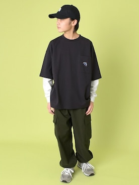 「GLAZOS（グラソス）のアイテム（帽子）」を使った、GLAZOSさん（キッズ・154cm）の冬コーディネート