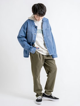 「GLAZOS（グラソス）のアイテム（ブルゾン）」を使った、GLAZOSさん（キッズ・151cm）の春コーディネート