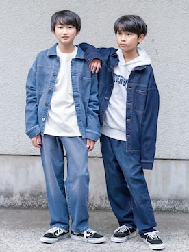 「GLAZOS（グラソス）のアイテム（ブルゾン）」を使った、GLAZOSさん（キッズ・151cm）の春コーディネート