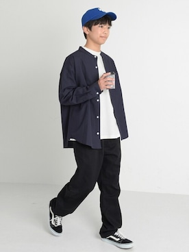 「アイテム（パンツ）」を使った、GLAZOSさん（キッズ・164cm）の冬コーディネート