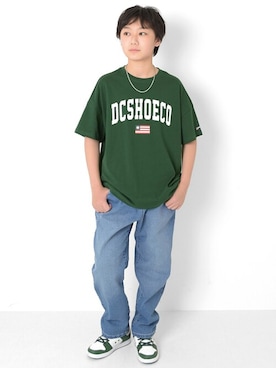 「アイテム（シューズ）」を使った、GLAZOSさん（キッズ・156cm）の春コーディネート