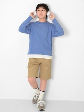 「アイテム（ソックス/靴下）」を使った、GLAZOSさん（キッズ・156cm）の春コーディネート