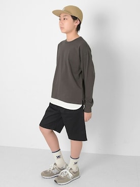 「アイテム（ソックス/靴下）」を使った、GLAZOSさん（キッズ・156cm）の春コーディネート