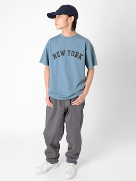 「アイテム（帽子）」を使った、GLAZOSさん（キッズ・154cm）の春コーディネート