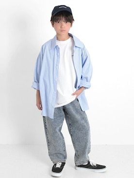 「GLAZOS（グラソス）のアイテム（キャップ）」を使った、GLAZOSさん（キッズ・146cm）の春コーディネート