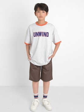 「アイテム（Tシャツ/カットソー）」を使った、GLAZOSさん（キッズ・150cm）の春コーディネート