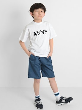 「アイテム（パンツ）」を使った、GLAZOSさん（キッズ・139cm）の春コーディネート