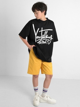 「アイテム（Tシャツ/カットソー）」を使った、GLAZOSさん（キッズ・151cm）の春コーディネート