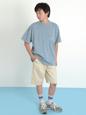 「アイテム（レッグウェア）」を使った、GLAZOSさん（キッズ・151cm）の春コーディネート