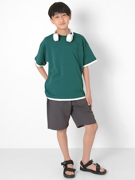 「アイテム（Tシャツ/カットソー）」を使った、GLAZOSさん（キッズ・152cm）の春コーディネート