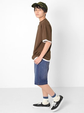 「アイテム（レッグウェア）」を使った、GLAZOSさん（キッズ・154cm）の夏コーディネート