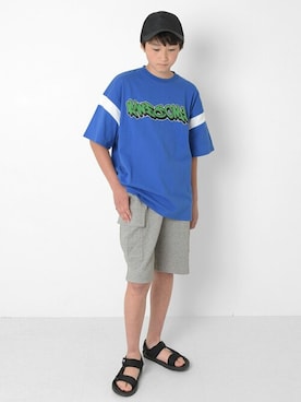 「アイテム（サンダル）」を使った、GLAZOSさん（キッズ・151cm）の春コーディネート