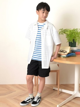 「アイテム（レッグウェア）」を使った、GLAZOSさん（キッズ・152cm）の春コーディネート