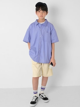 「アイテム（レッグウェア）」を使った、GLAZOSさん（キッズ・150cm）の春コーディネート