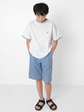 「アイテム（Tシャツ/カットソー）」を使った、GLAZOSさん（キッズ・151cm）の春コーディネート