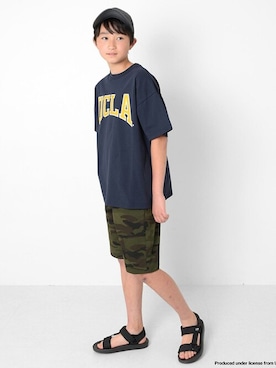 「アイテム（サンダル）」を使った、GLAZOSさん（キッズ・151cm）の春コーディネート