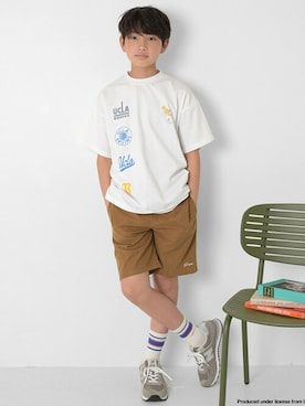 「アイテム（レッグウェア）」を使った、GLAZOSさん（キッズ・150cm）の春コーディネート