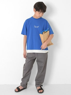 「アイテム（サンダル）」を使った、GLAZOSさん（キッズ・150cm）の春コーディネート