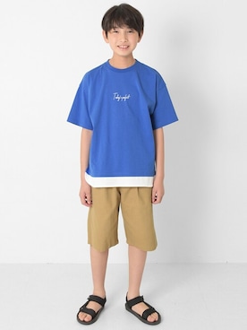 「アイテム（サンダル）」を使った、GLAZOSさん（キッズ・150cm）の春コーディネート