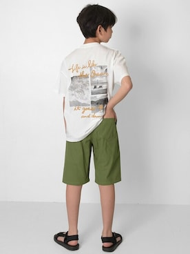 「アイテム（サンダル）」を使った、GLAZOSさん（キッズ・150cm）の春コーディネート