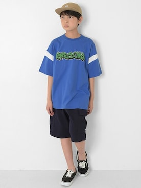 「GLAZOS（グラソス）のアイテム（帽子）」を使った、GLAZOSさん（キッズ・150cm）の春コーディネート