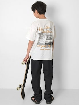 「アイテム（サンダル）」を使った、GLAZOSさん（キッズ・150cm）の夏コーディネート