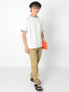 「アイテム（サンダル）」を使った、GLAZOSさん（キッズ・154cm）の夏コーディネート