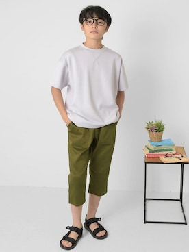 「アイテム（サンダル）」を使った、GLAZOSさん（キッズ・154cm）の夏コーディネート