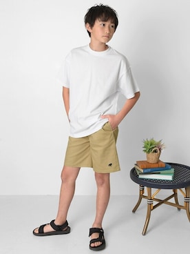 「アイテム（サンダル）」を使った、GLAZOSさん（キッズ・151cm）の夏コーディネート