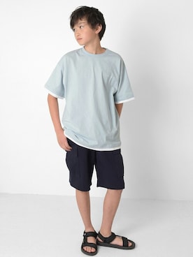 「アイテム（サンダル）」を使った、GLAZOSさん（キッズ・151cm）の夏コーディネート