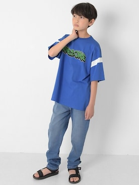 「アイテム（サンダル）」を使った、GLAZOSさん（キッズ・150cm）の夏コーディネート