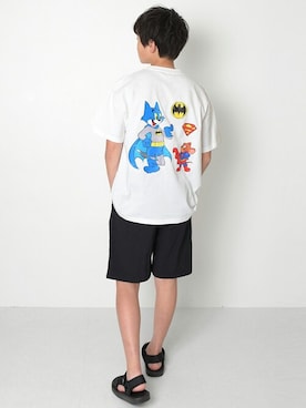 「アイテム（サンダル）」を使った、GLAZOSさん（キッズ・151cm）の夏コーディネート