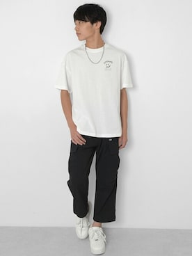 「アイテム（カーゴパンツ）」を使った、GLAZOSさん（キッズ・154cm）の夏コーディネート