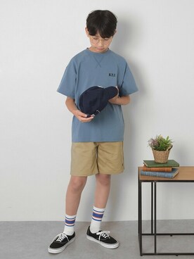 「アイテム（Tシャツ/カットソー）」を使った、GLAZOSさん（キッズ・150cm）の夏コーディネート
