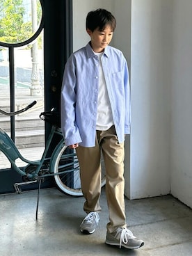 「アイテム（パンツ）」を使った、GLAZOSさん（キッズ・155cm）の秋コーディネート