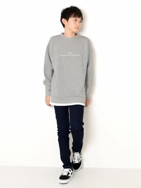 「アイテム（スウェット）」を使った、GLAZOSさん（キッズ・155cm）の秋コーディネート