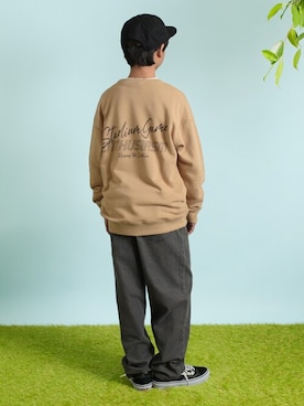 「アイテム（スウェット）」を使った、GLAZOSさん（キッズ・150cm）の春コーディネート