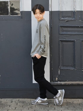 「アイテム（パンツ）」を使った、GLAZOSさん（キッズ・160cm）の春コーディネート